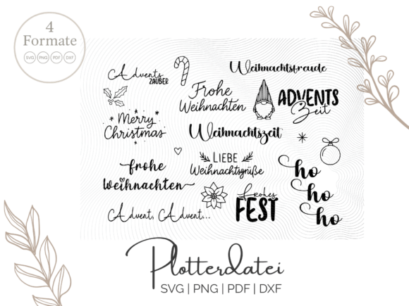 Christmas Advent Words – Sheet Review for Crafters and Handmade Businesses