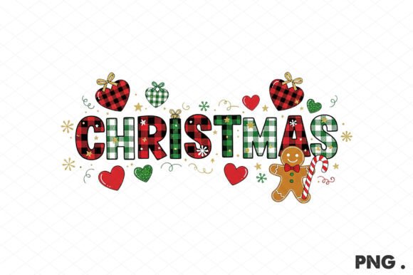 Christmas Love, Gingham Christmas PNG Review for Crafters and Handmade Businesses
