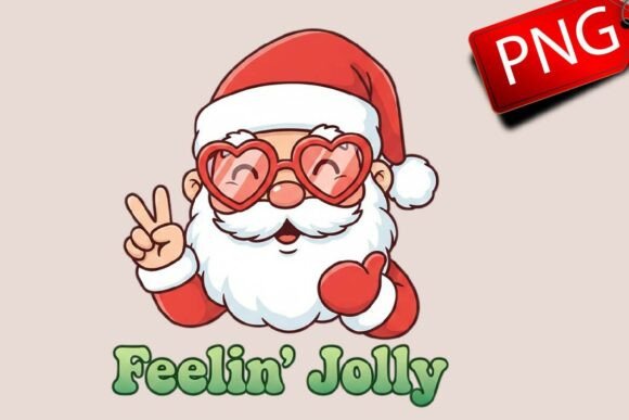 Christmas Santa SVG PNG: A Versatile Illustration for Seasonal Branding