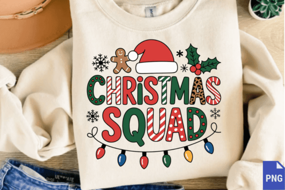 Christmas Squad Family Crew Xmas PNG: A Versatile Illustration for Content Creators