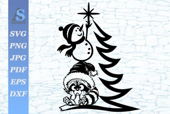 Christmas Tree, Snowmen, Raccoon SVG Review for Digital Sellers