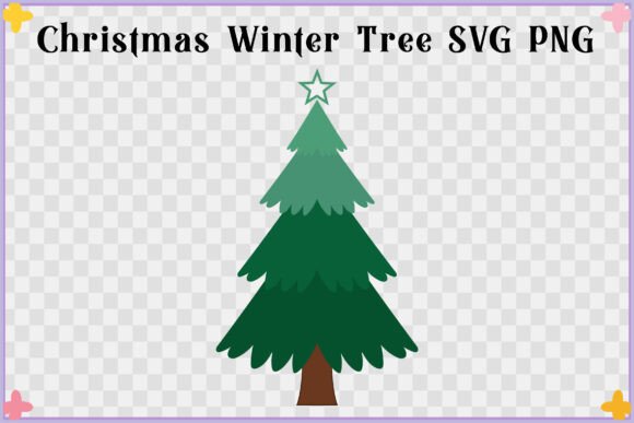 Christmas Tree Vector PNG Clipart SVG for Illustrations and Digital Products