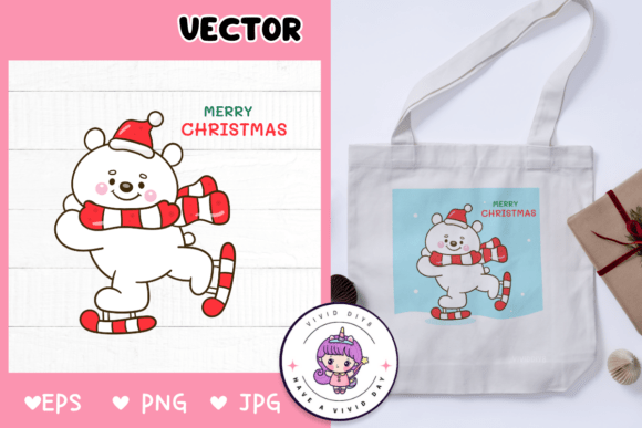 Cute Polar Bear Christmas Play Ice Skate Review