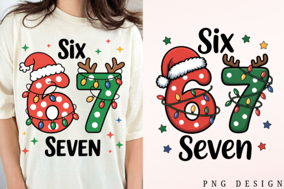 Funny Christmas Six Seven 67 PNG Design Review