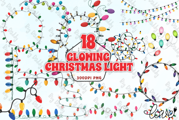 Glowing Christmas Light PNG: A Festive Illustration for Creative Projects