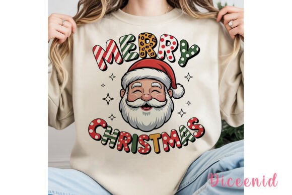 Merry Christmas Santa Sublimation Design for Festive Branding