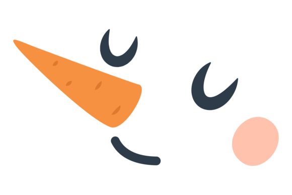 Snowman Funny Face: A Festive Illustration for Creative Projects